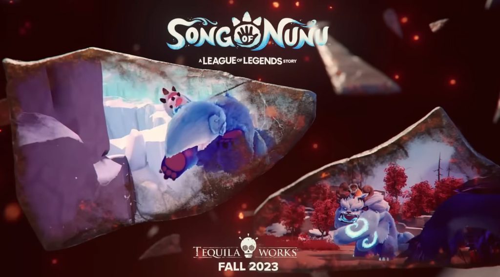 Imagem ilustra o spin-off Song of Nunu da Riot para para League of Legends em 2023