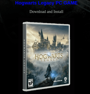 Golpe envolvendo download de Hogwarts Legacy