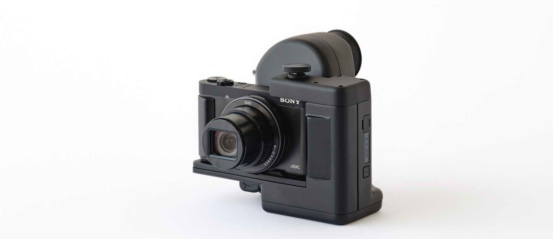 Câmera da Sony com viewfinder a laser para pessoas com deficiência visual