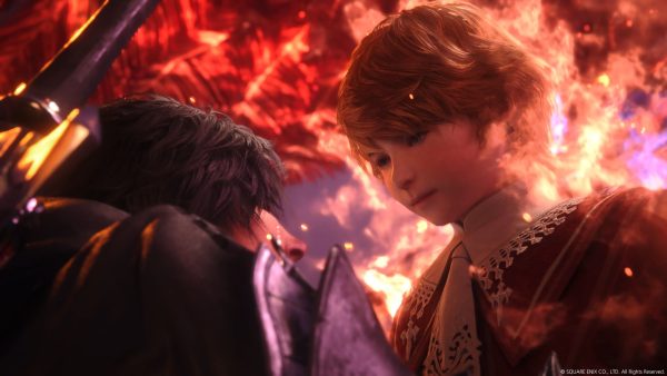 Imagem mostra cenas de divulgação do jogo "Final Fantasy XVI", da Square Enix