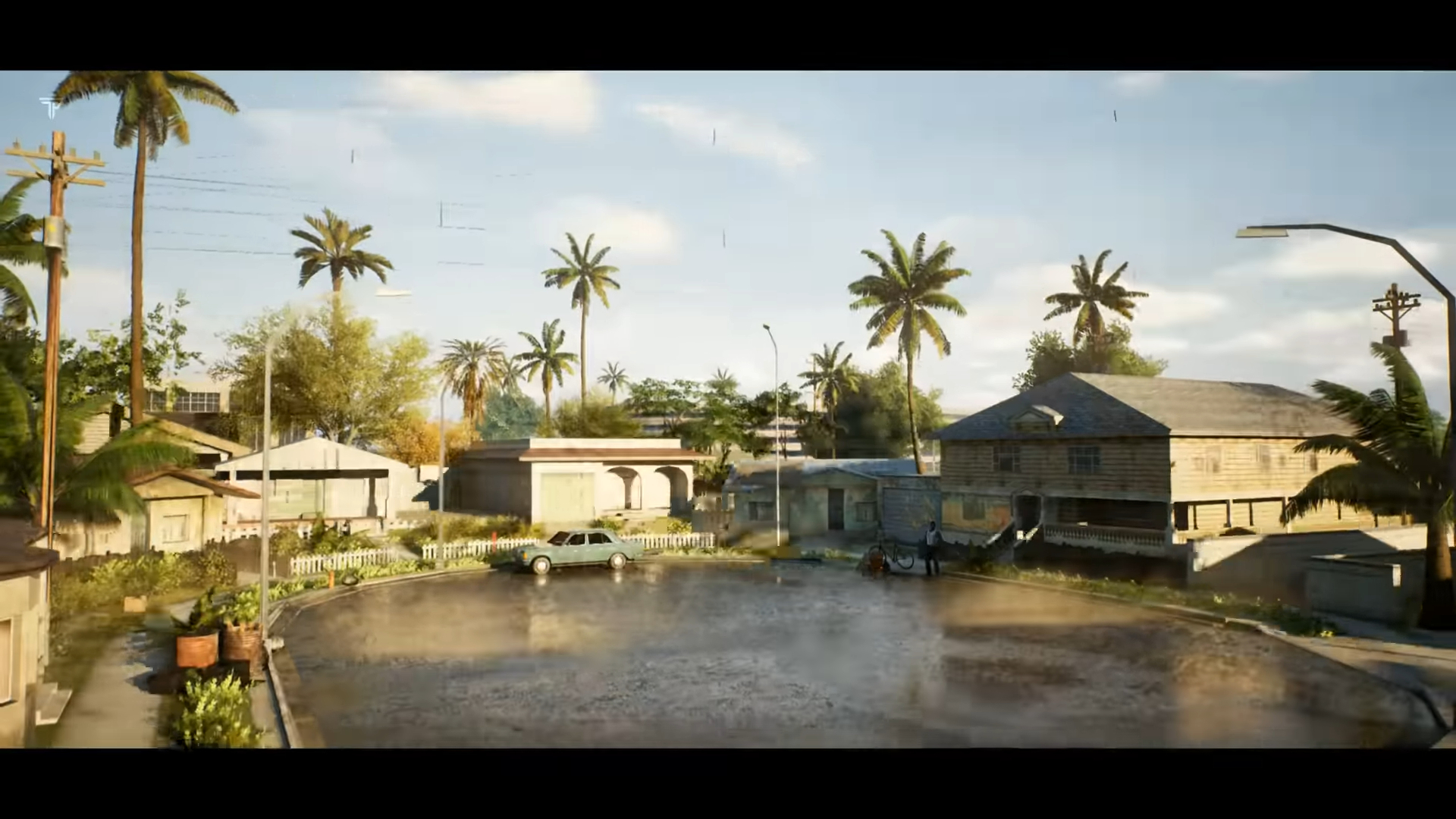 Captura de tela mostra cena do trailer conceitual de GTA San Andreas, feito na Unreal Engine 5