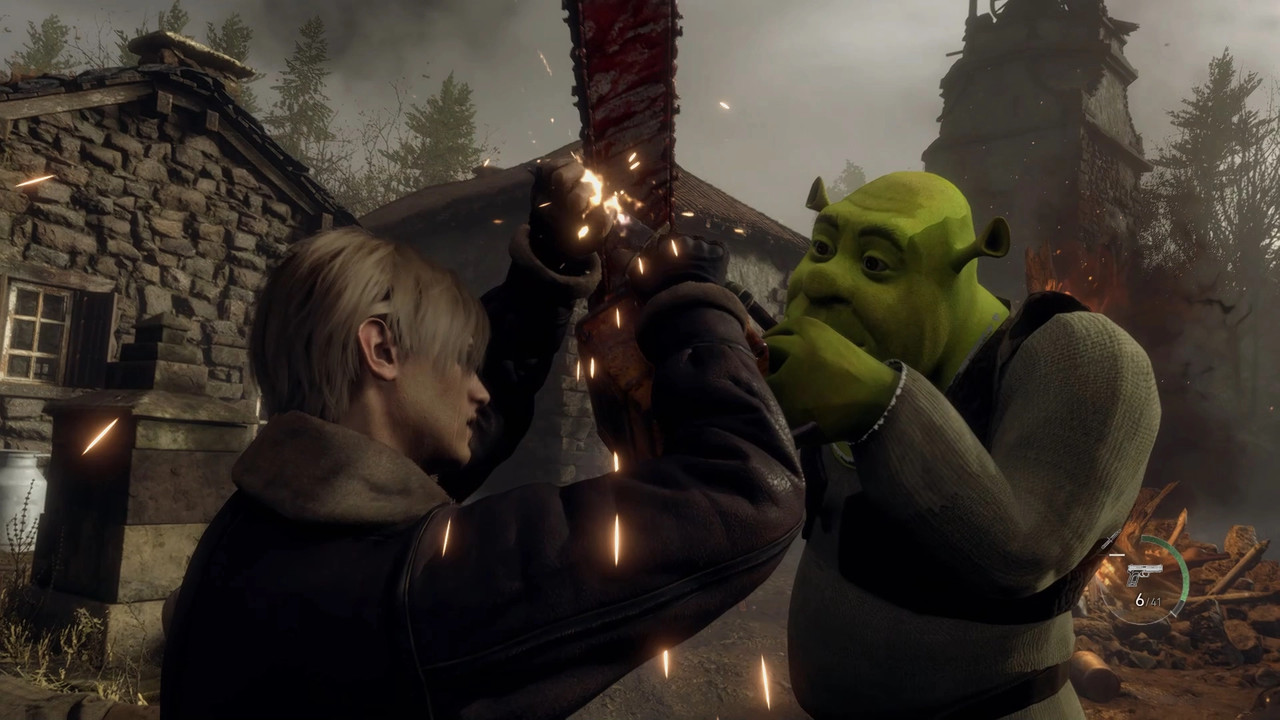 Mod Shrek Resident Evil 4 Remake