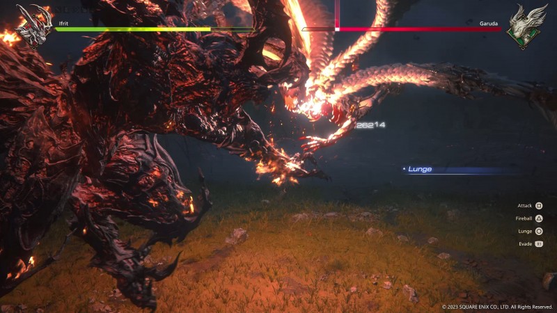 Imagem mostra gameplay de Final Fantasy XVI