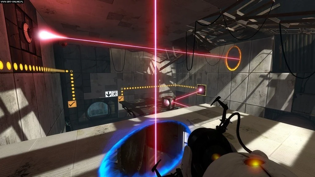 Imagem mostra cena do jogo "Portal 2", da Valve Corporation