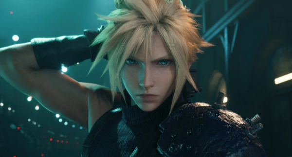 Imagem mostra o personagem Cloud Strife, protagonista de Final Fantasy VII Remake