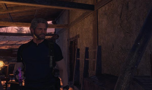 Joel em Resident Evil 4 remake