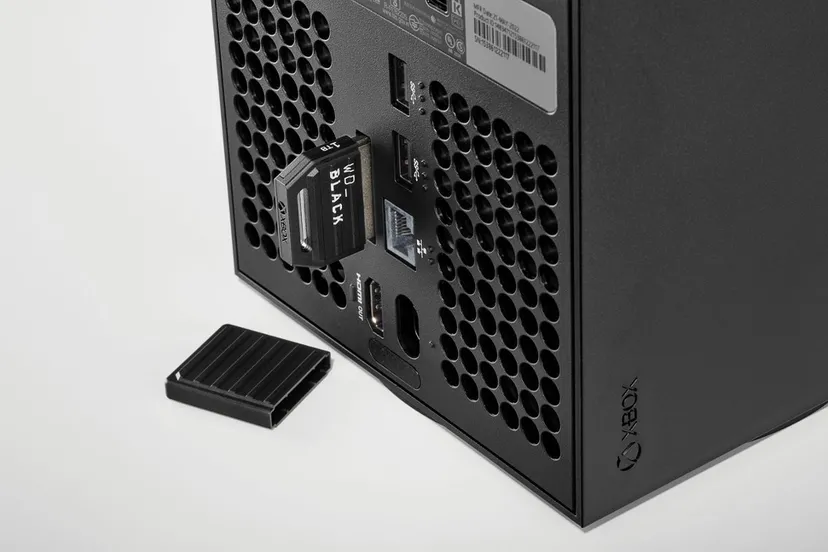 Imagem mostra um SSD da Western Digital, para o Xbox Series S/X