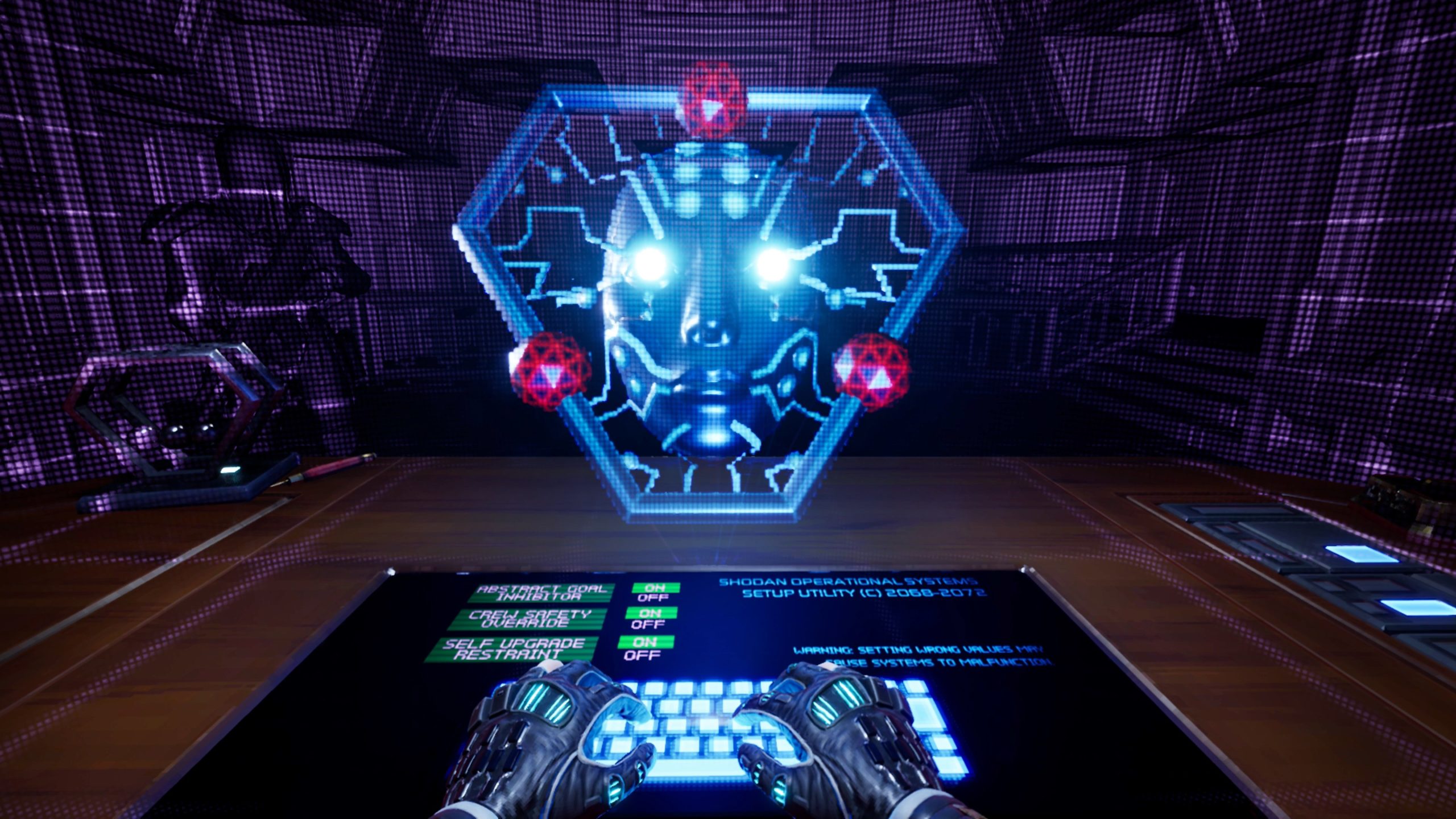 Imagem mostra cena do remake do jogo System Shock