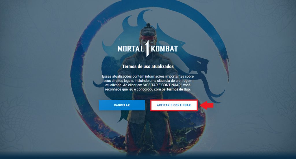 Tutorial - Inscrição para o teste de estresse de Mortal Kombat 1 