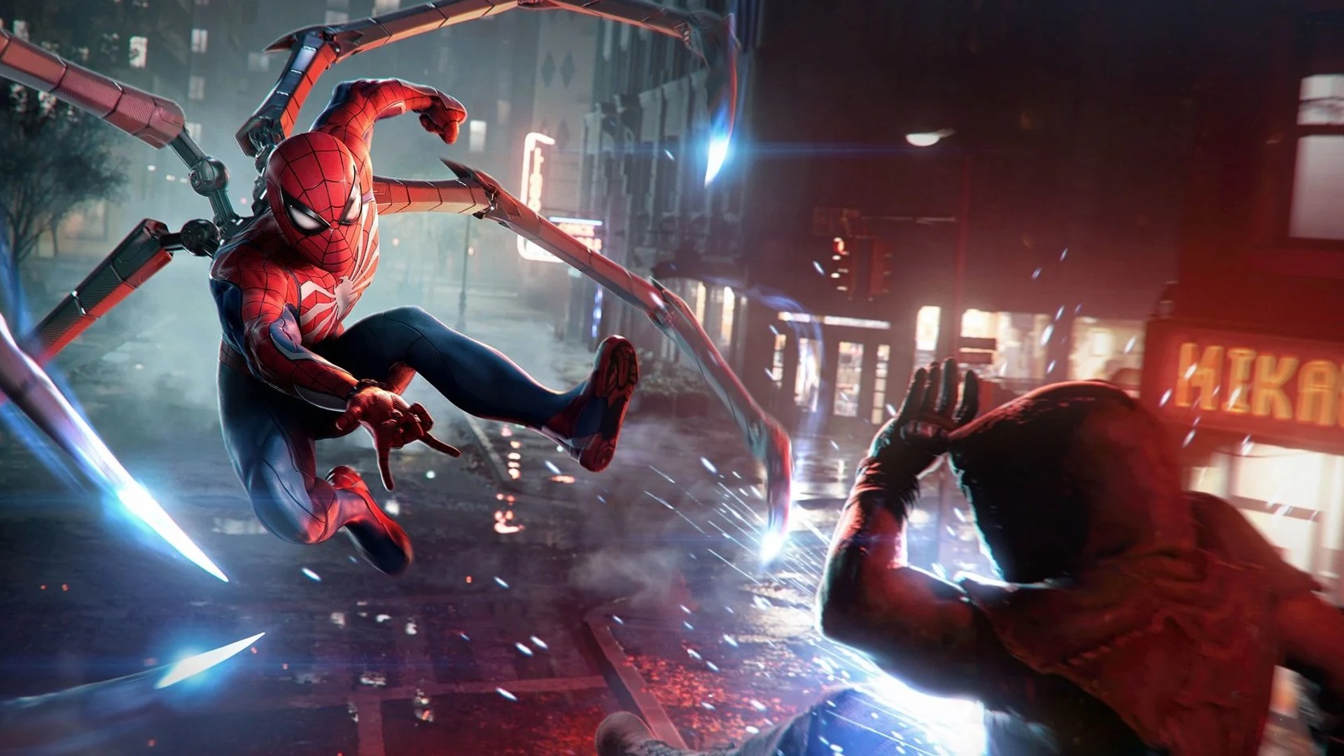 Imagem mostra cena do jogo Marvel's Spider-Man 2