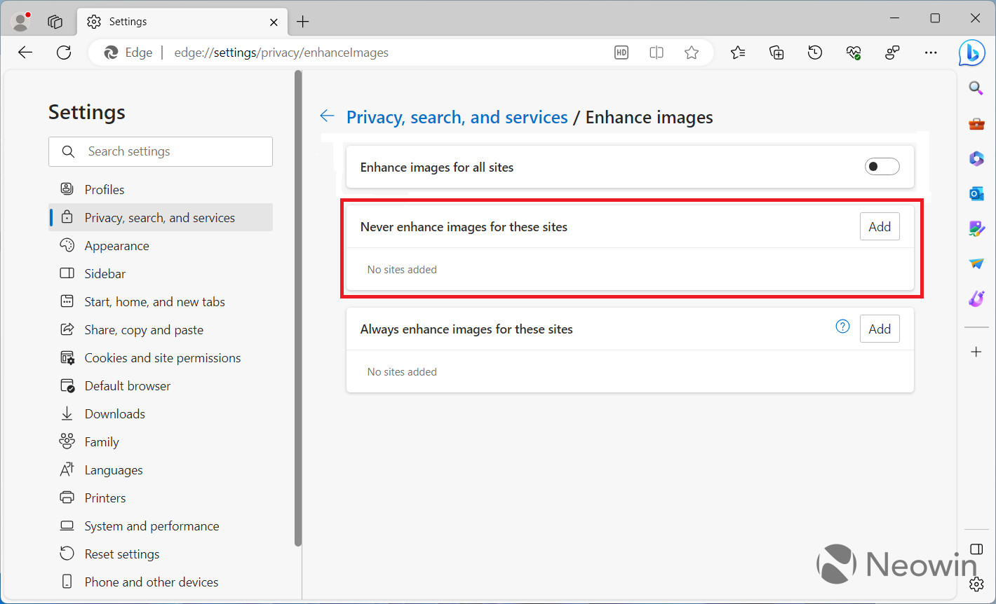 Novo recurso do navegador Edge envia imagens visualizadas por usuários à Microsoft