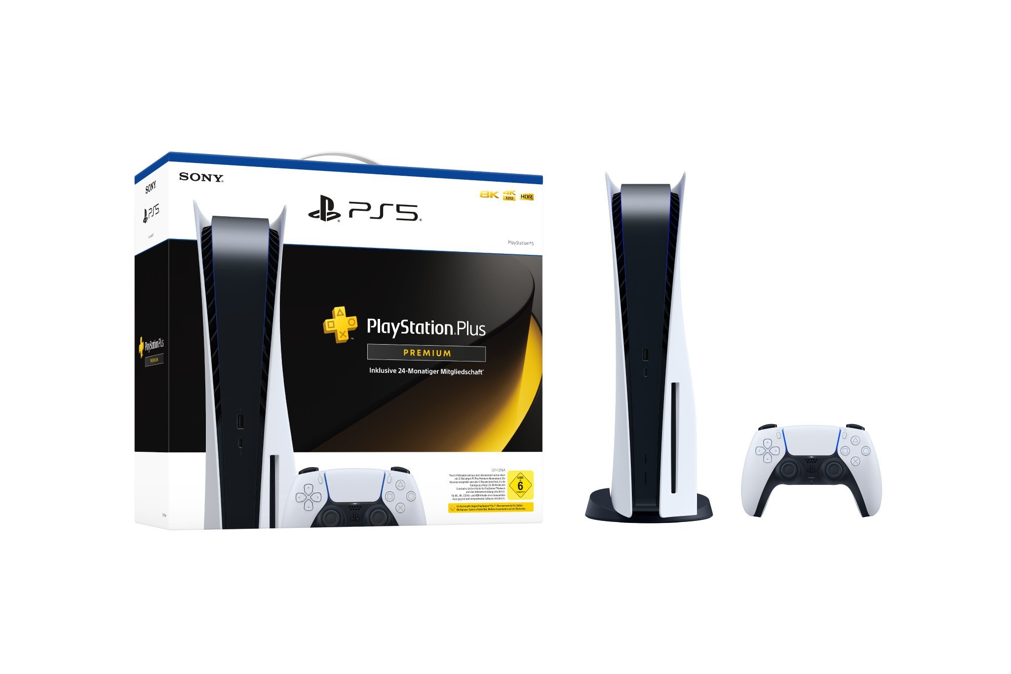 Imagem mostra suposto pacote do PlayStation 5 oferecido pela Sony, com 2 anos de PlayStation Plus