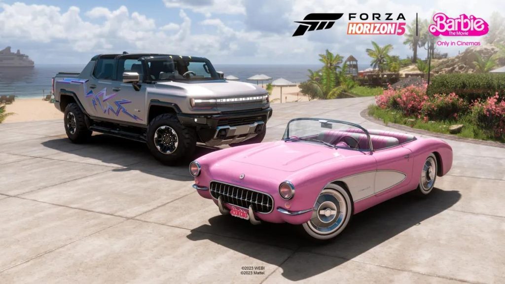 Carros da Barbie em Forza Horizon 5