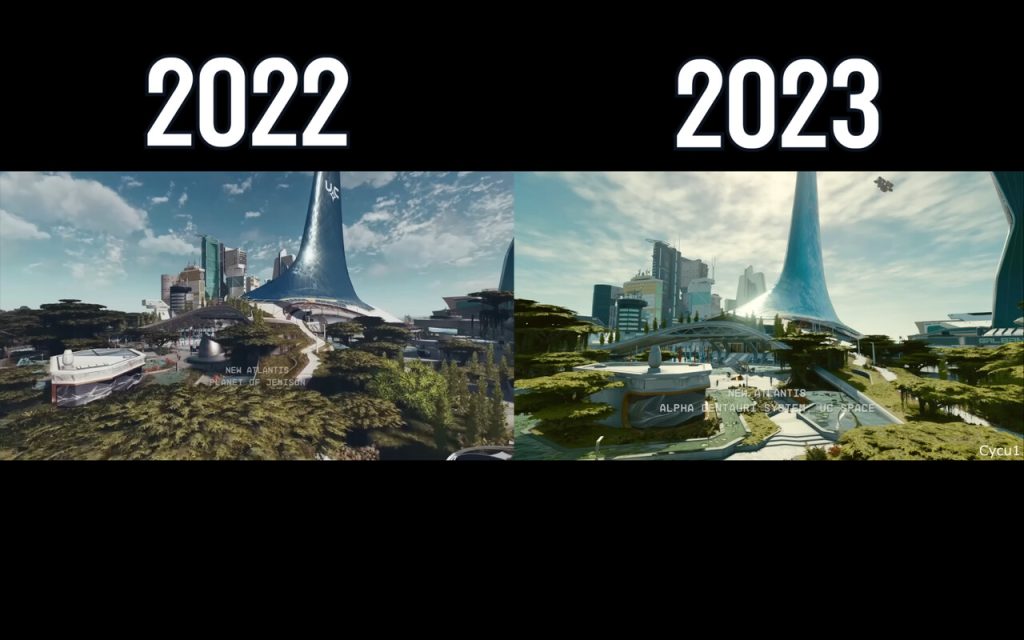 Comparativo de Starfield 2022-2023