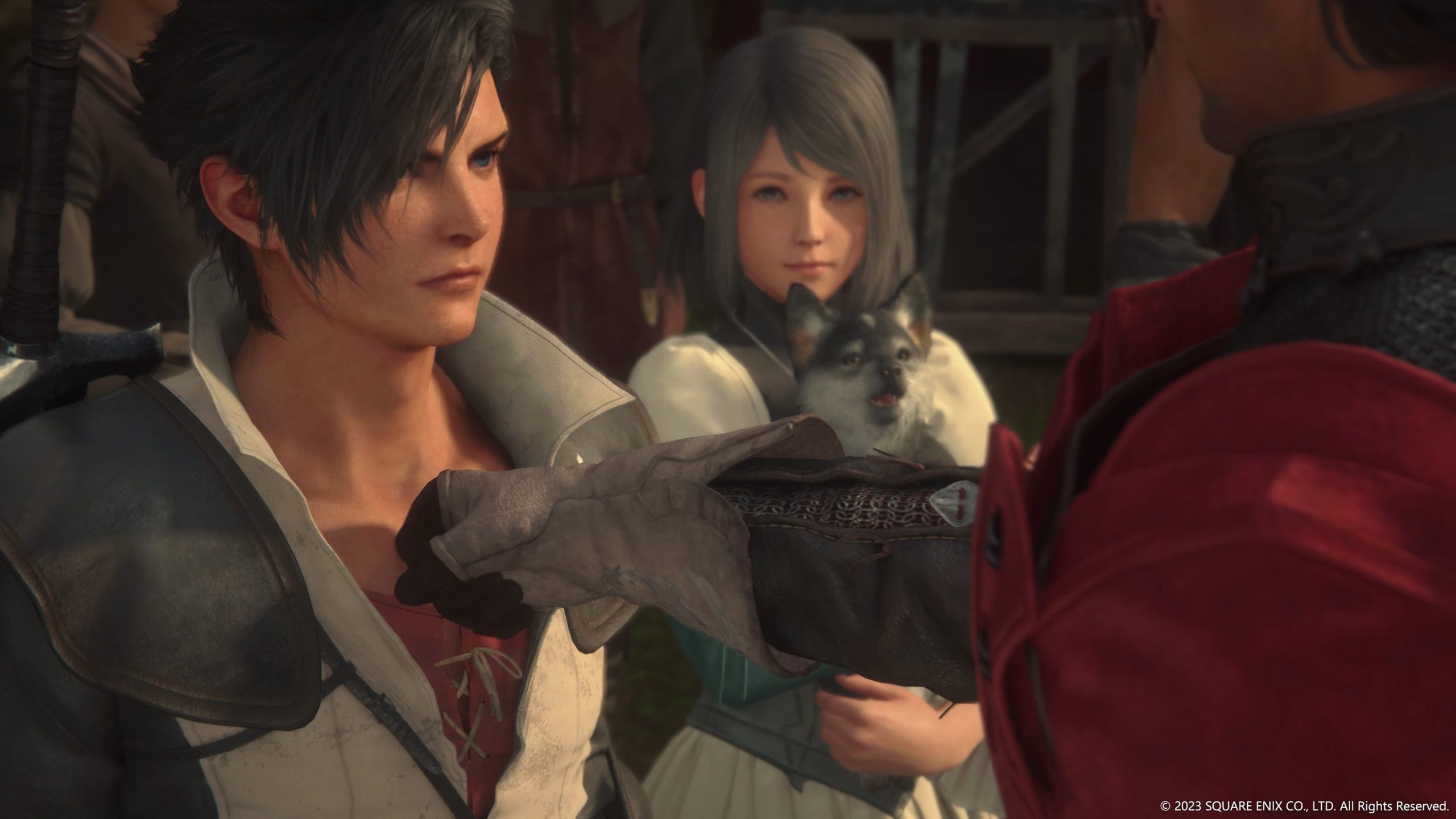 Imagem mostra cena da demo de Final Fantasy XVI, que receberá patch de correção no primeiro dia