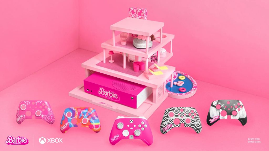 Xbox Series S temático da Barbie