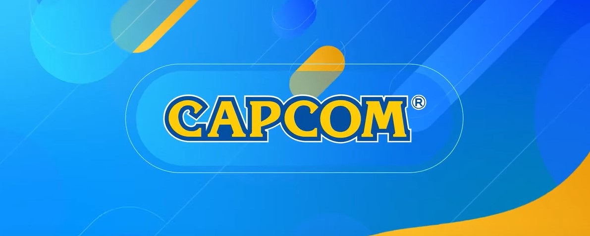 Tela com o logotipo da Capcom, durante apresentação do Showcase 2023 no Summer Game Fest