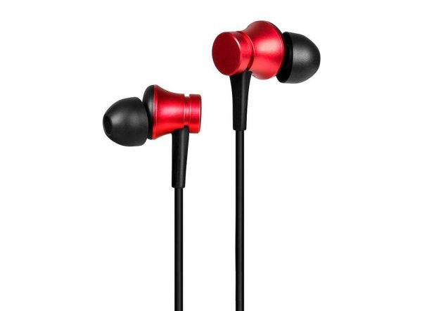 Imagem dos fones de ouvido com fio Xiaomi MI Earphones, na versão vermelha - produto parte da lista de sugestões de compra para o Dia dos Namorados