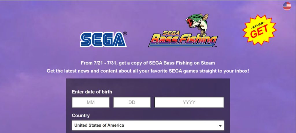 Formulário Sega Bass Fishing