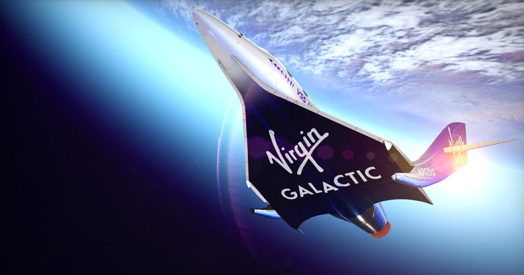 Viagem no espaço com a Virgin Galactic