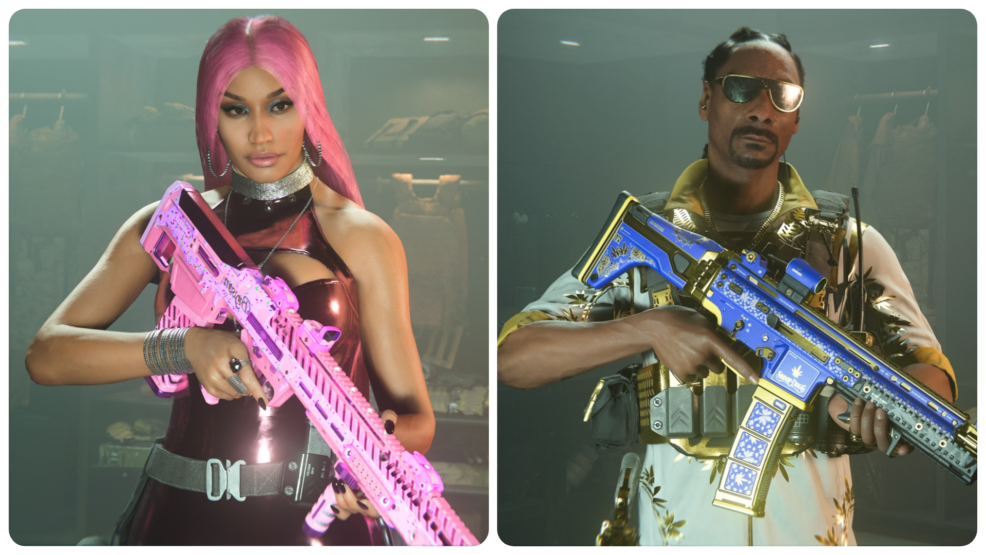 Montagem mostra Nicki Minaj e Snoop Dogg como operadores de Call of Duty