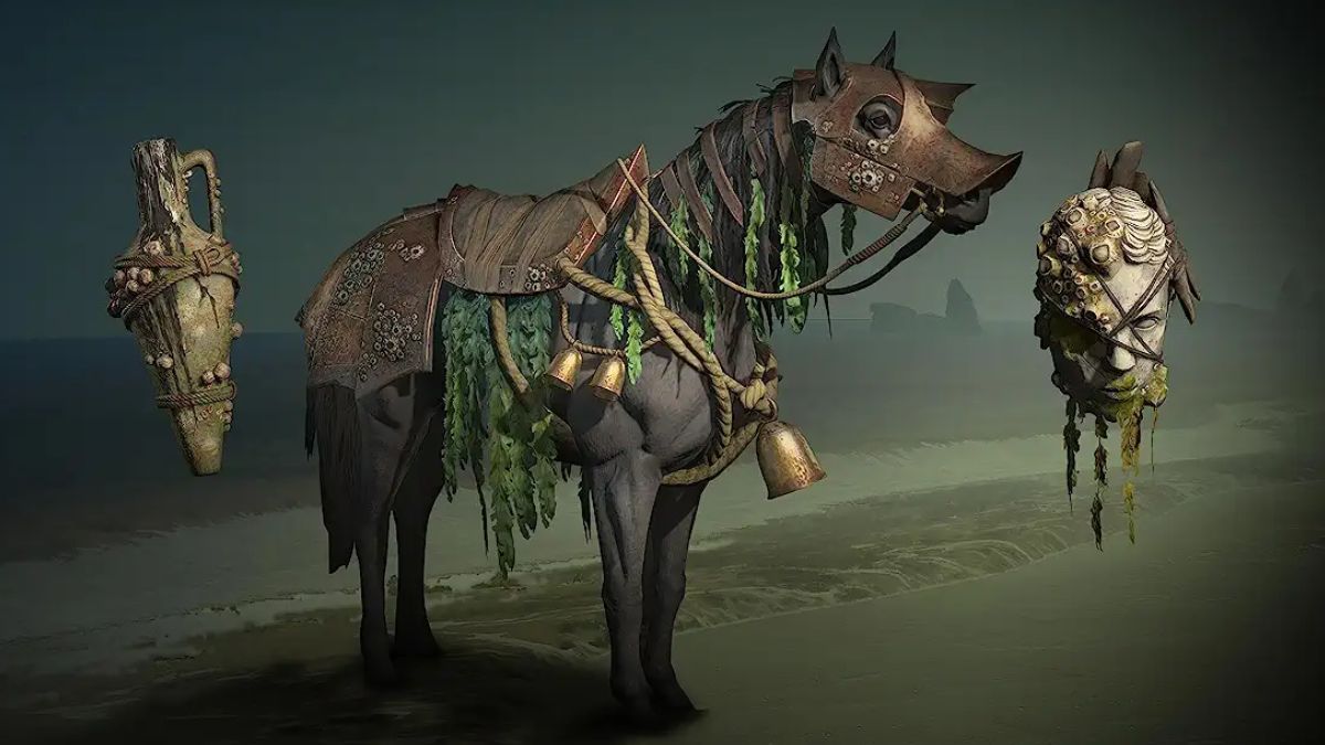 Imagem mostra itens do set Brackish Armor de Diablo IV -- um dos conteúdos do Prime Gaming de julho