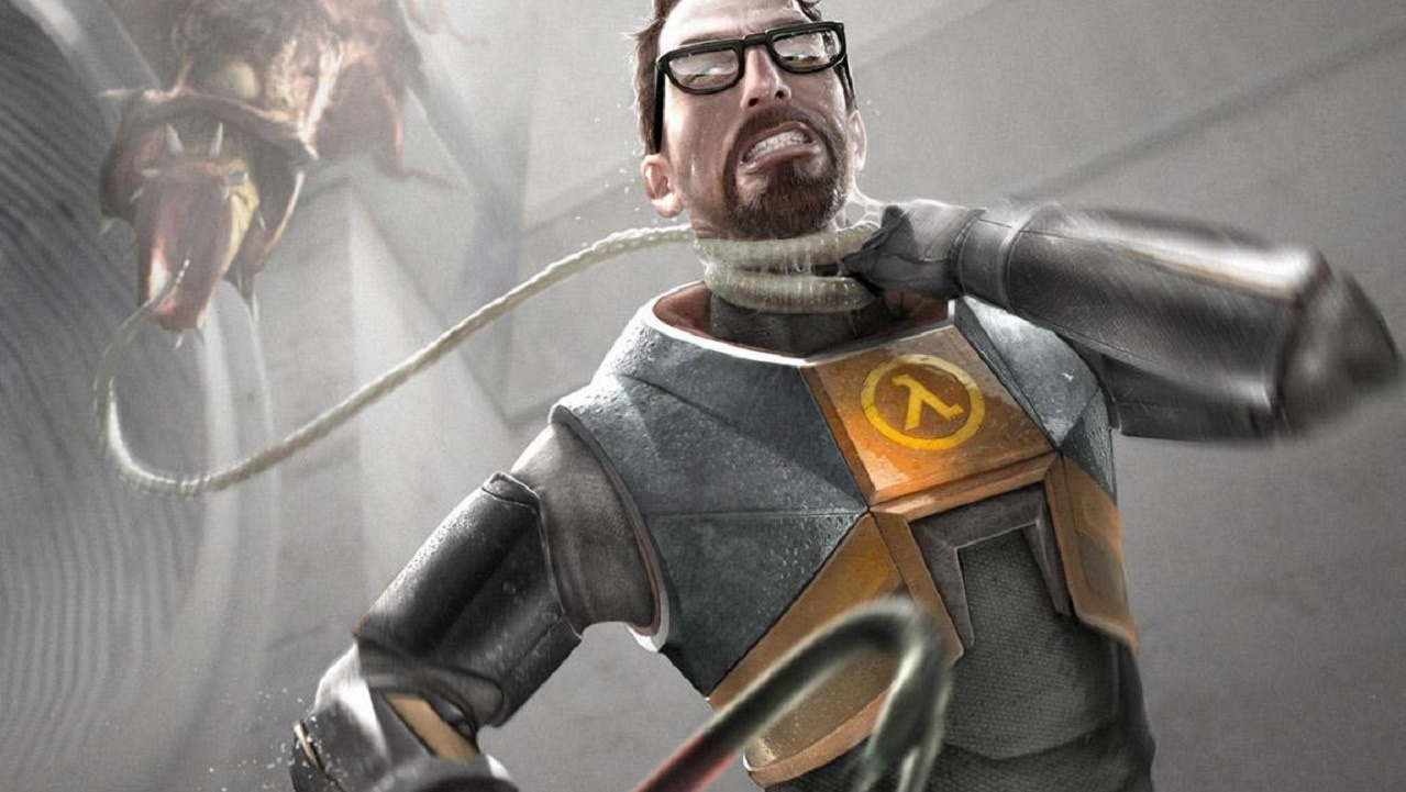 Imagem mostra papel de parede de Half-Life 2