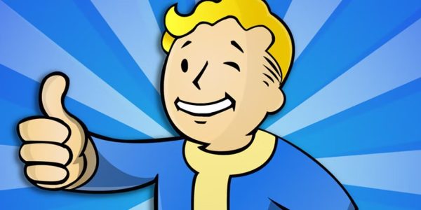 Imagem mostra desenho do Pip Boy, o mascote da franquia Fallout