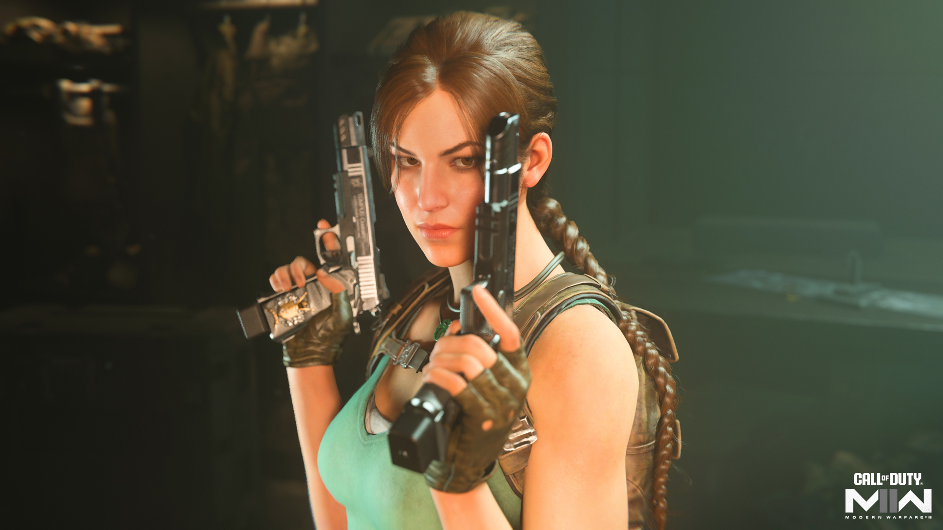 Imagem mostra Lara Croft, de Tomb Raider, como a nova operadora de Call of Duty