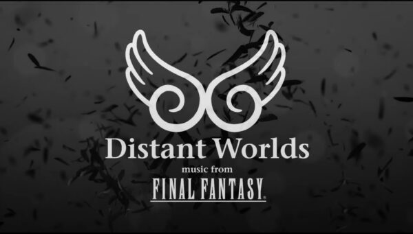 Imagem mostra logotipo da orquestra Distant Worlds: A Música de Final Fantasy