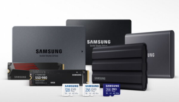 Samsung - dispositivos de armazenamento