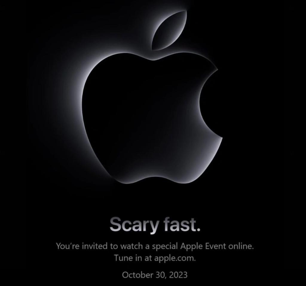 Banner mostra confirmação de evento da Apple, com especulações de que se trata de um novo iMac