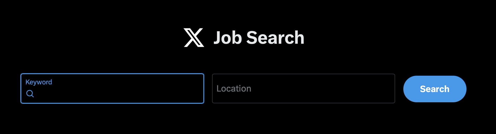 Job Search, busca de empregos no X, ex-Twitter