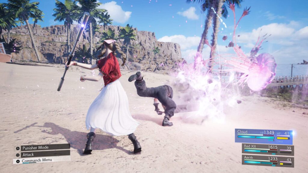 Imagem mostra cena de Final Fantasy VII Rebirth