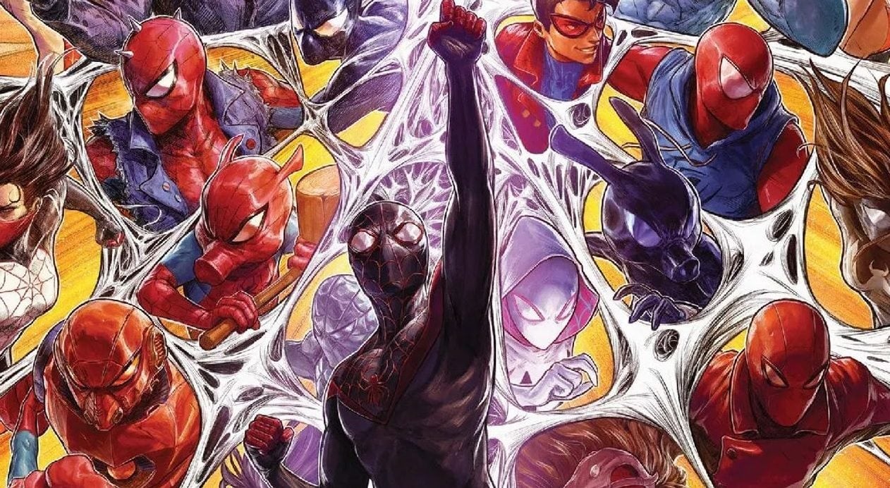 Imagem mostra pôster da Marvel sobre a saga 