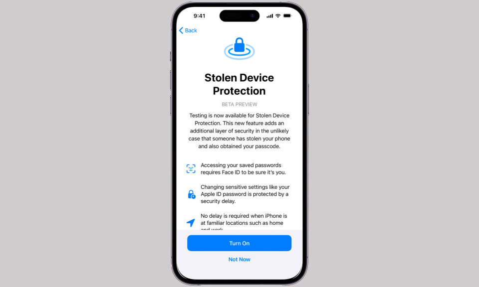 Proteção de Aparelho Roubado - modo ladrão do iPhone no iOS 17.3
