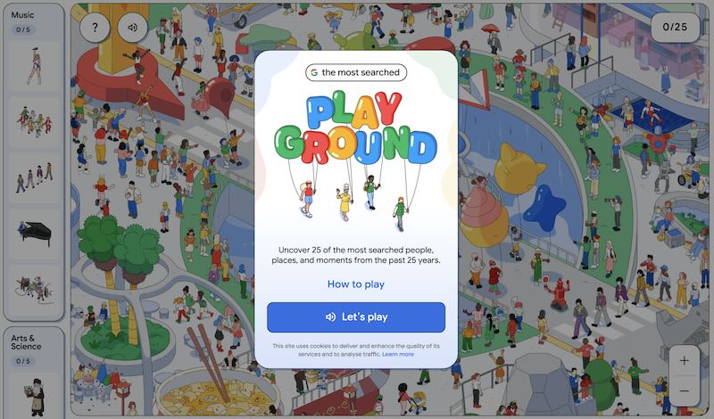 Google lança jogo gratuito estilo 'Onde está Wally?'