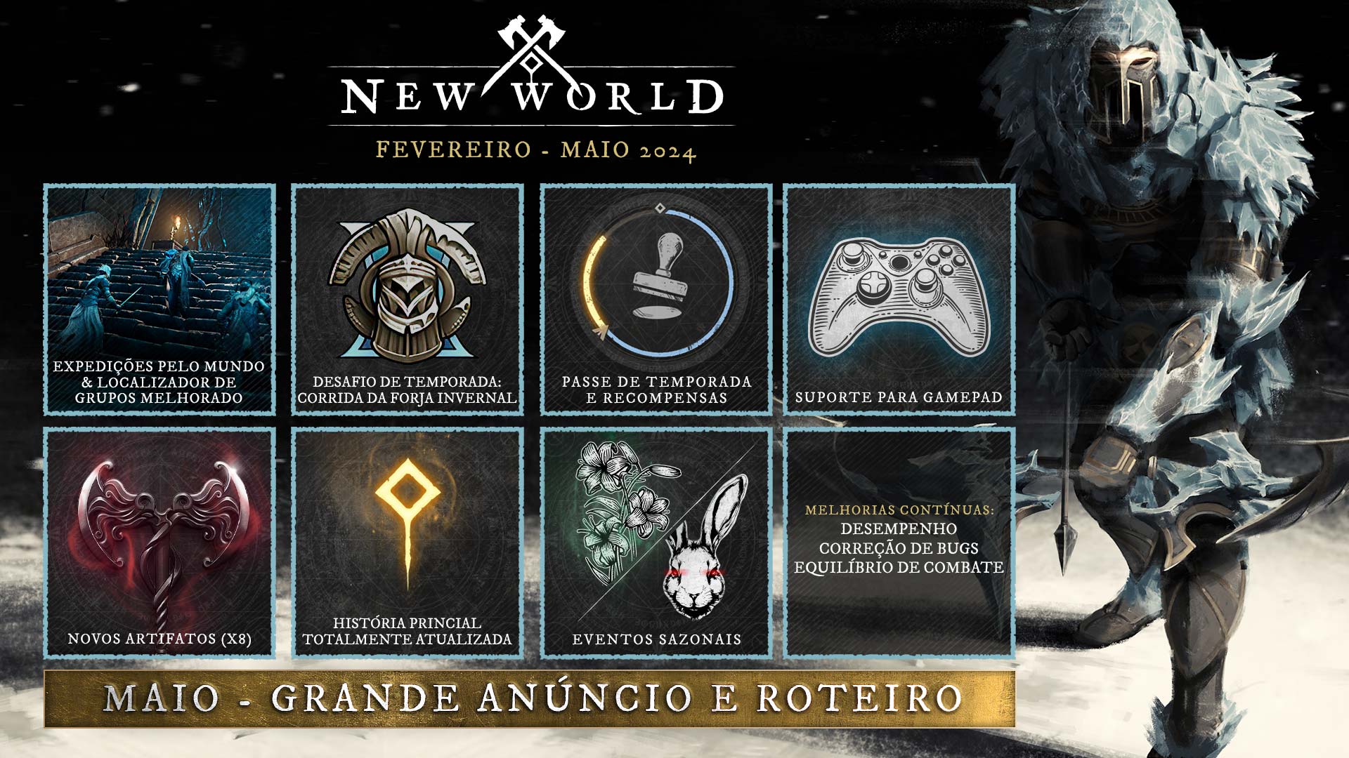 Banner mostra roadmap do jogo online New World