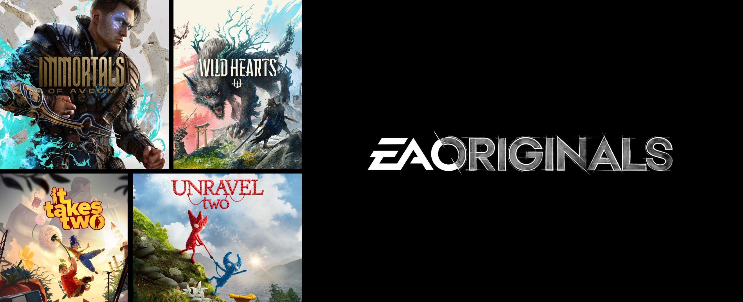 Imagem mostra banner do EA Originals, programa de jogos indie e AAA produzidos pela EA
