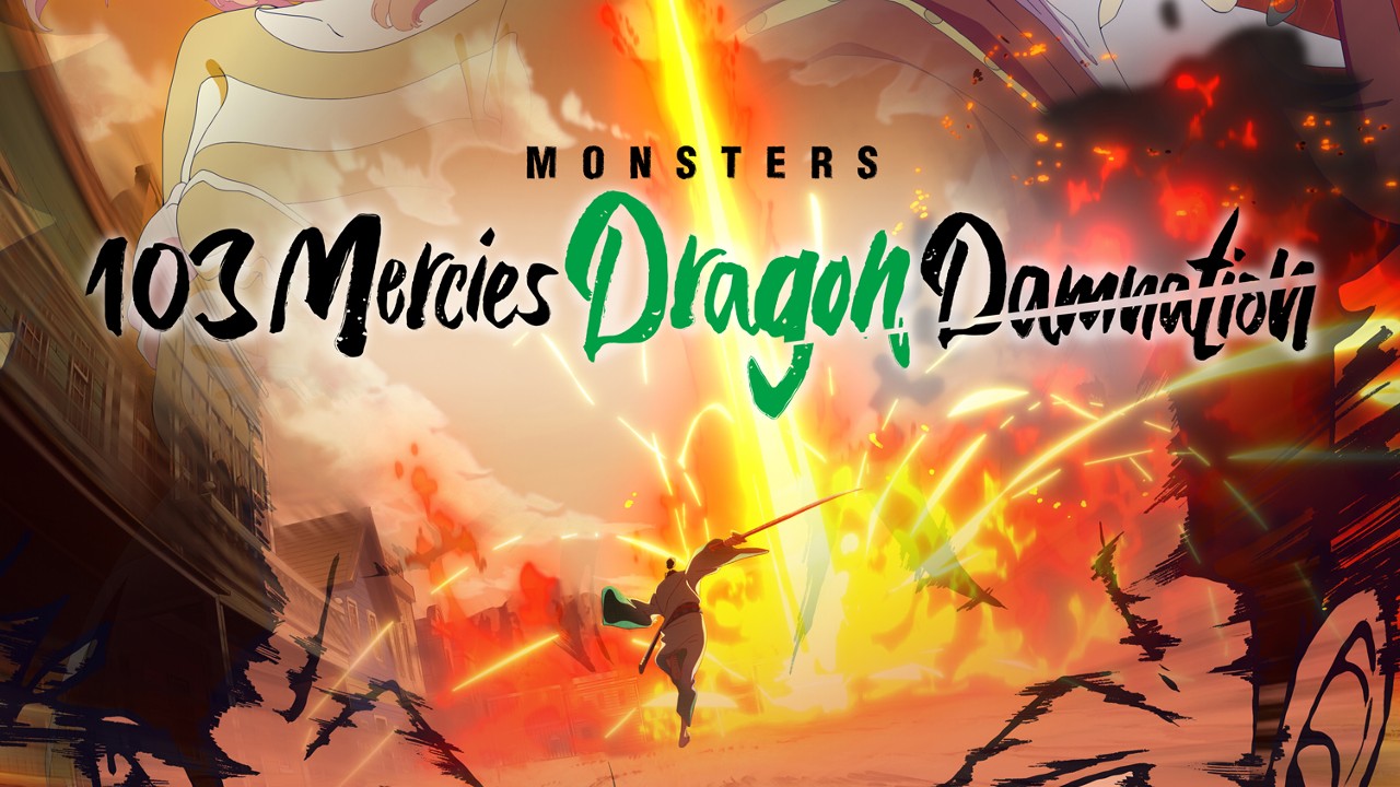 Imagem mostra banner de divulgação de "Monsters: 103 Mercies Dragon Damnation", próximo anime da Netflix