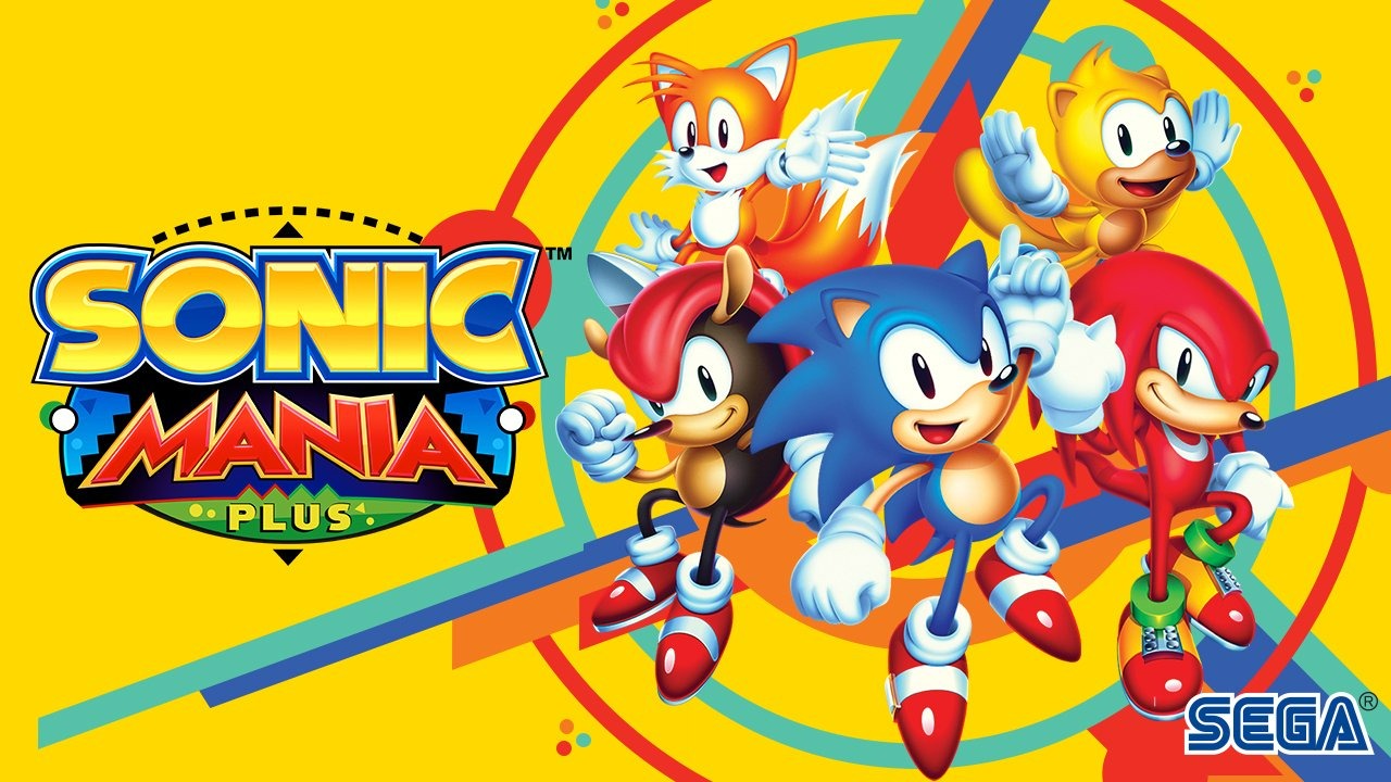 Capa de Sonic Mania Plus; jogo entra na Netflix Games em 2024