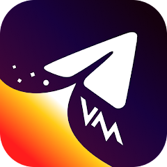 Imagem mostra a logomarca do VMgram, modulador de voz para o Telegram