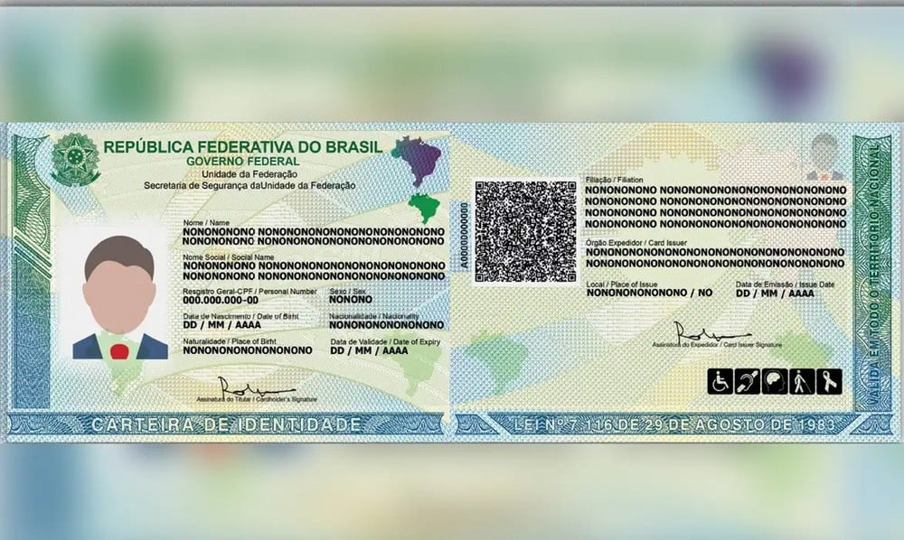 Nova carteira de identidade do Brasil