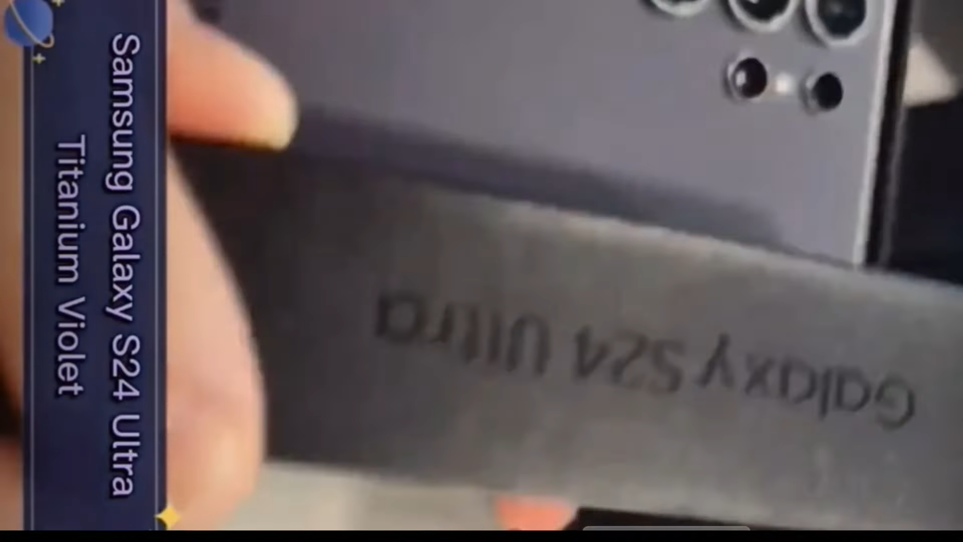 Imagem mostra vídeo do suposto Galaxy S24 Ultra um dia antes de seu lançamento